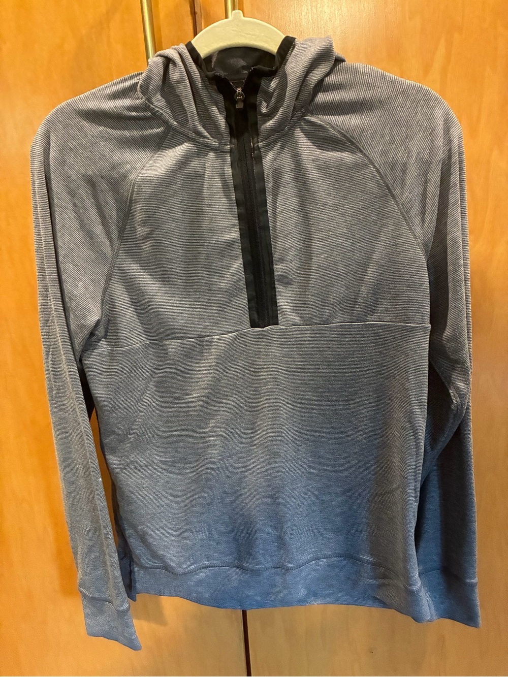 Champion Gray Half-Zip Hooded Performance Jacket